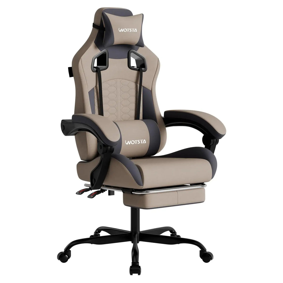 Gaming Chair with Footrest, Gaming Chairs PVC Leather Ergonomic Office Gamer Chair Headrest Lumbar Support Racing Style