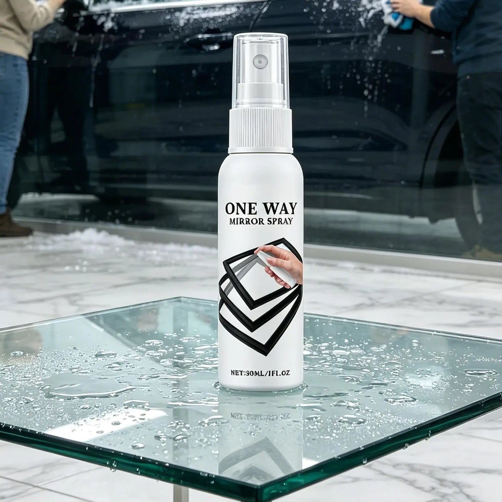 Reflective Window Spray 30ml Quick Drying Heat Insulation Privacy Tint Film Glass Coating Agent for Car Home Office Apartment