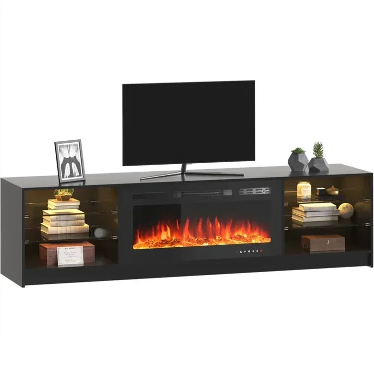 High-Gloss TV with LED Lighting