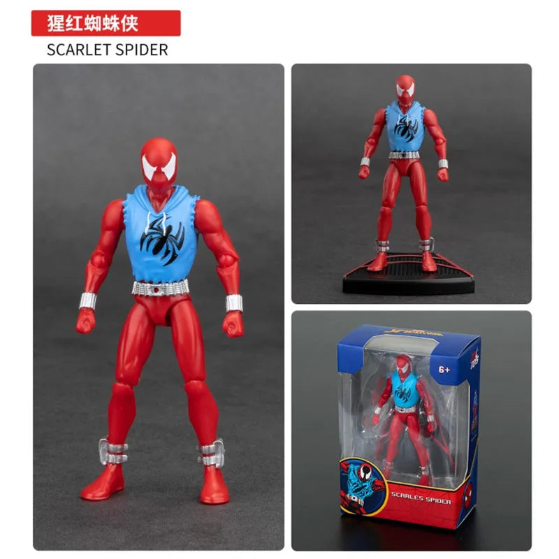 ZD Original Spider Man 4inch GREEN GOBLIN Doctor Octopus VENOM Action Figures MILES GWEN ELECTRO SCARLET SPIDER 2099 RHINO Toys