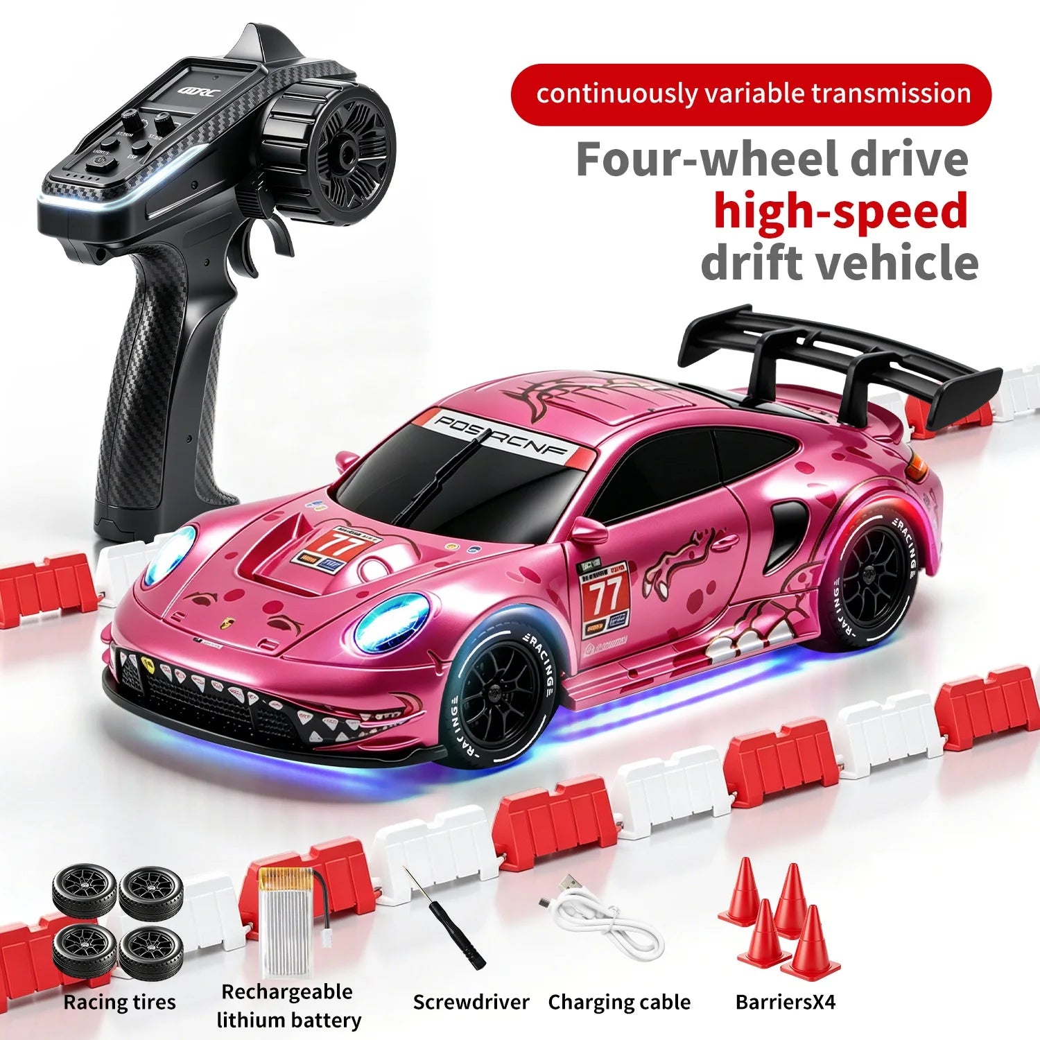 4DRC 2.4G Full Scale Mini H6 Drift Remote Control Car with APP 4WD Racing 1:43 Children Toy Car Model