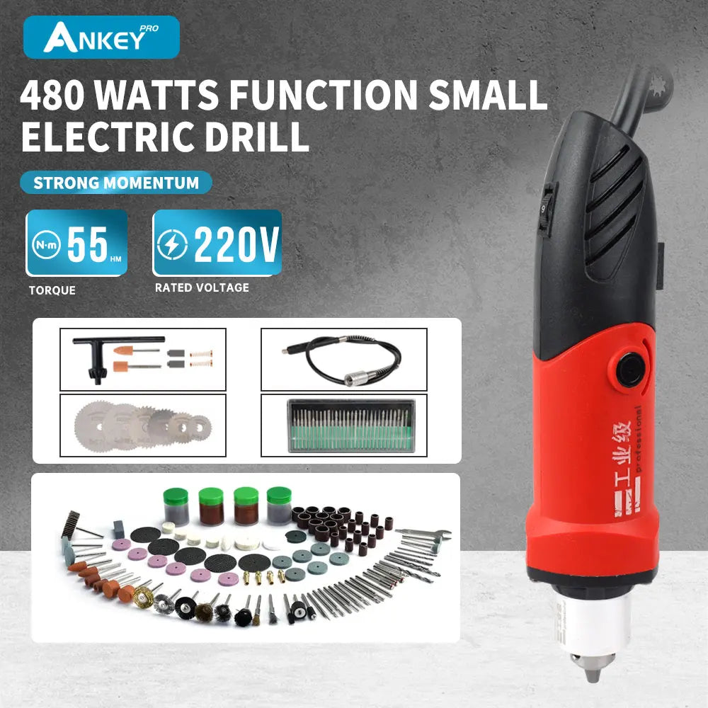Electric Drill Engraving Pen Grinder Mini Drill Power Tools DIY Drill 480W Engraver Dremel Electric Rotary Tool Grinding Machine