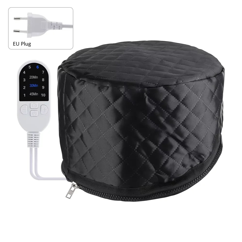 SPA Heat Cap Hair Steamer 9-level Temperature and 5 Timed Settings Hair Mask Hair Heating Cap for Hair Treatment Home Use