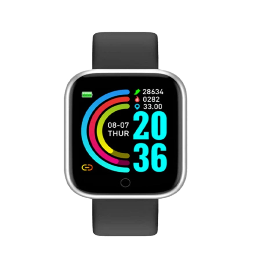 Multifunctional Smart Watches Women Men Bluetooth Connected Phone Music Fitness Sports Bracelet Sleep Monitor Y68 Smartwatch D20