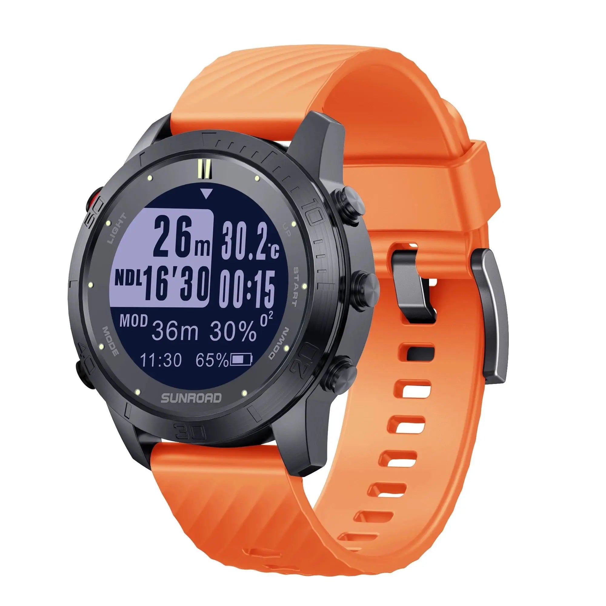 Genuine Professional Bluetooth Version Diving Computer Watch, 100 Meters Waterproof Safety Warning Electronic Compass
