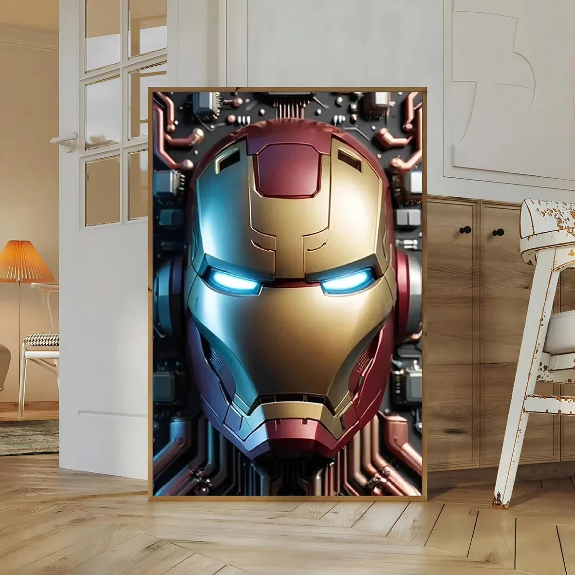 1PC frameless, Paintings Avengers Poster Print Marvel Movie Figures Decor Iron Man Wall Art Canvas Painting Superhero Kid