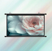 100-inch 16:9 foldable, wrinkle-resistant, washable wall-mounted projector with a white screen suitable for both indoor