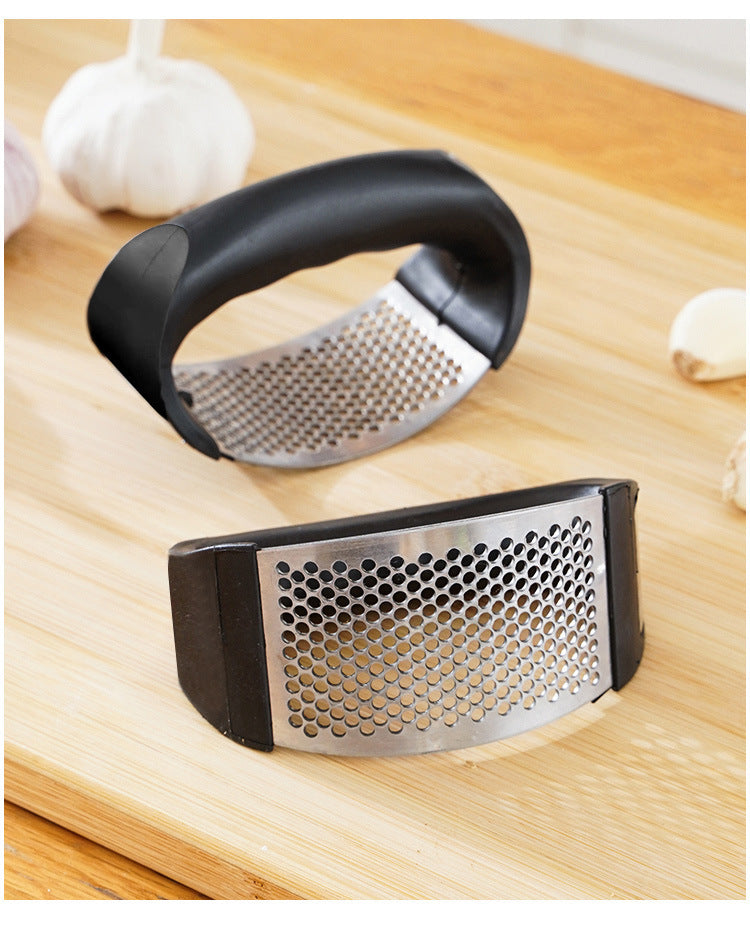 Effortlessly crush anything with this durable stainless steel manual press—easy to use and perfect for adding fresh flavor to your dishes!