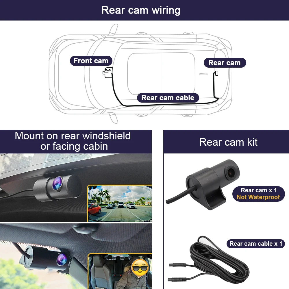 Dash Cam for Dodge Ram 1500 2500 3500 4500 (4th Gen) 2013-2018/ Challenger 2015-2023/ Durango 2014-2020,Fitcamx Dashcam 4K