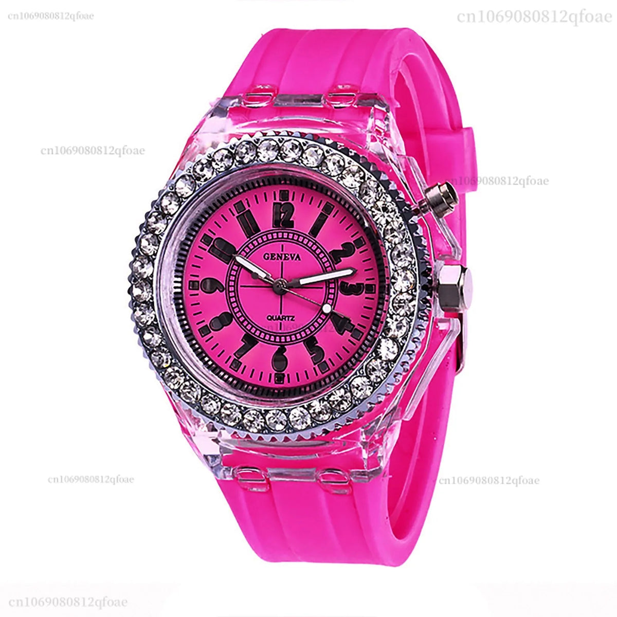 Luminous Colorful LED Luminous Watch for Male and Female Students, Fluorescent Quartz Hand for Male and Female Students