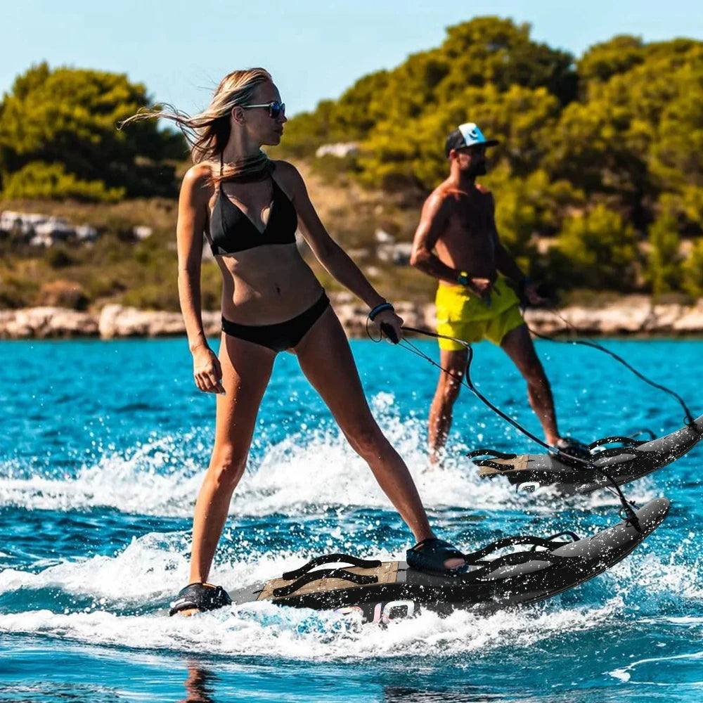 Carbon Fiber Water Electric Jet Surfboard For Adult with10kw High Speed Surfing Electric Jetboards With3 Tail Smart Water Scoote