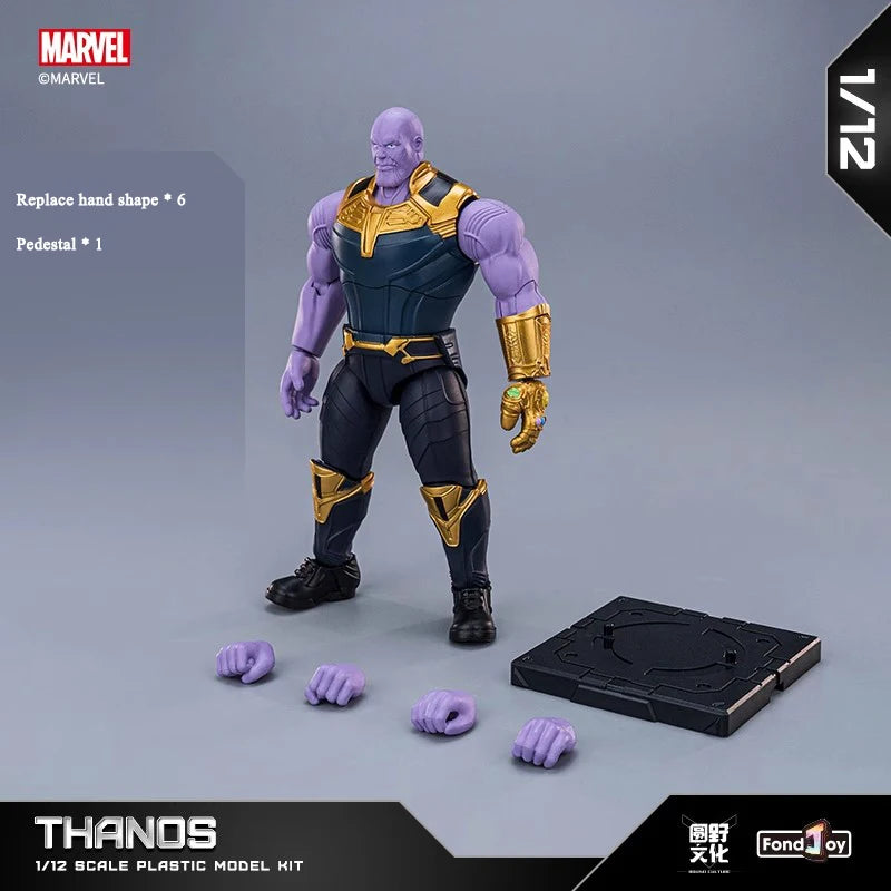 Original Fondjoy Marve Figures Hulk Thanos Captain America Spider-Man Thor Iron Man Cool Boy Toys Custom Models Dolls Kids Gifts