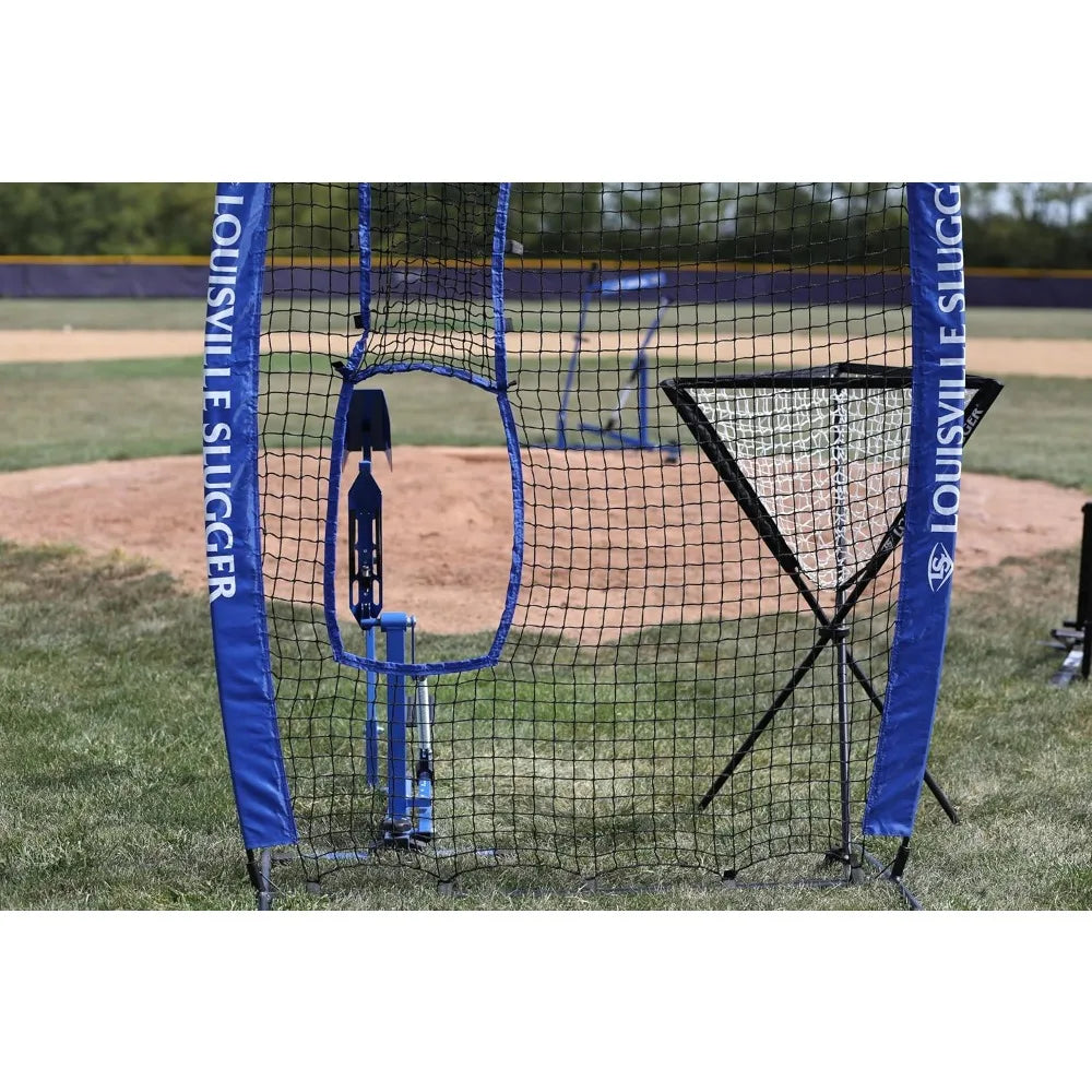 Electric Pitching Machine for Baseball Softball Practice with Auto Feeder Portable Design