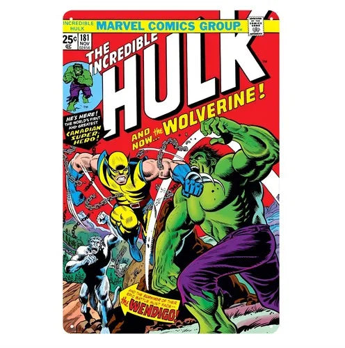The Incredible 181 Metal Poster Tin Sign - 20x30cm Comic Book Plate