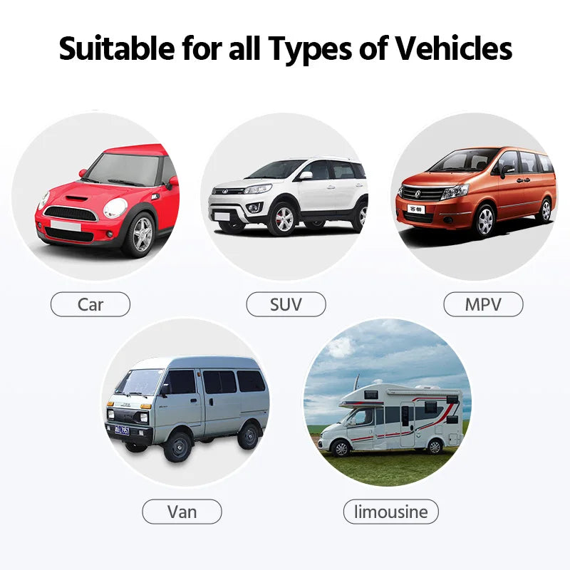 E-ACE Car TPMS Sensor 8 Bar Smart System For Car Truck With Car Electronic Clock Auto Intelligent System Solar Power LCD Display