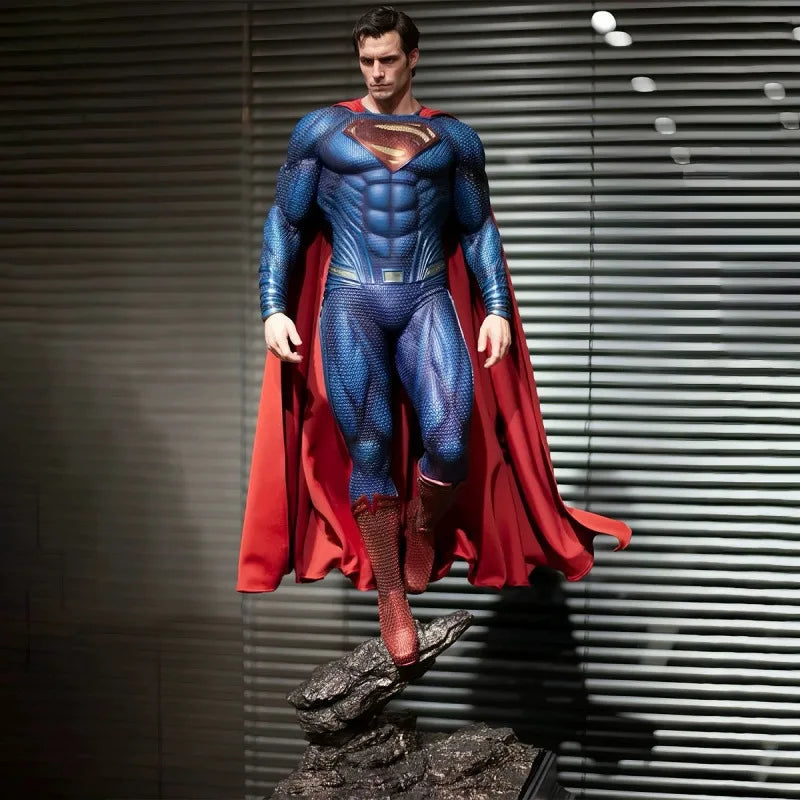 Fondjoy Dc Superman Man Of Steel Justice League Gk Statue Collectible Figure High Quality Resin Model Home Decor Collection