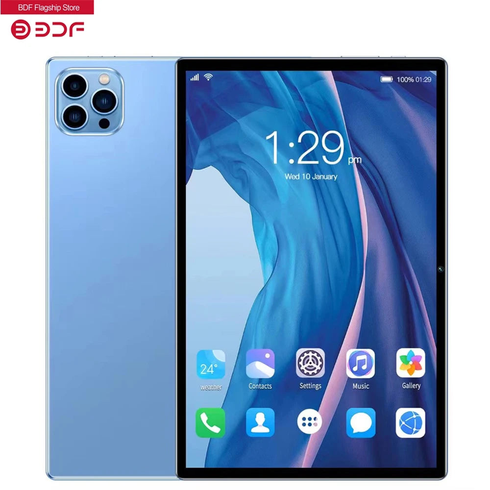 Stay connected and productive with this Android 13 tablet PC—featuring Wi-Fi, Bluetooth, 4GB RAM, 64GB storage, and dual SIM support for versatile use!