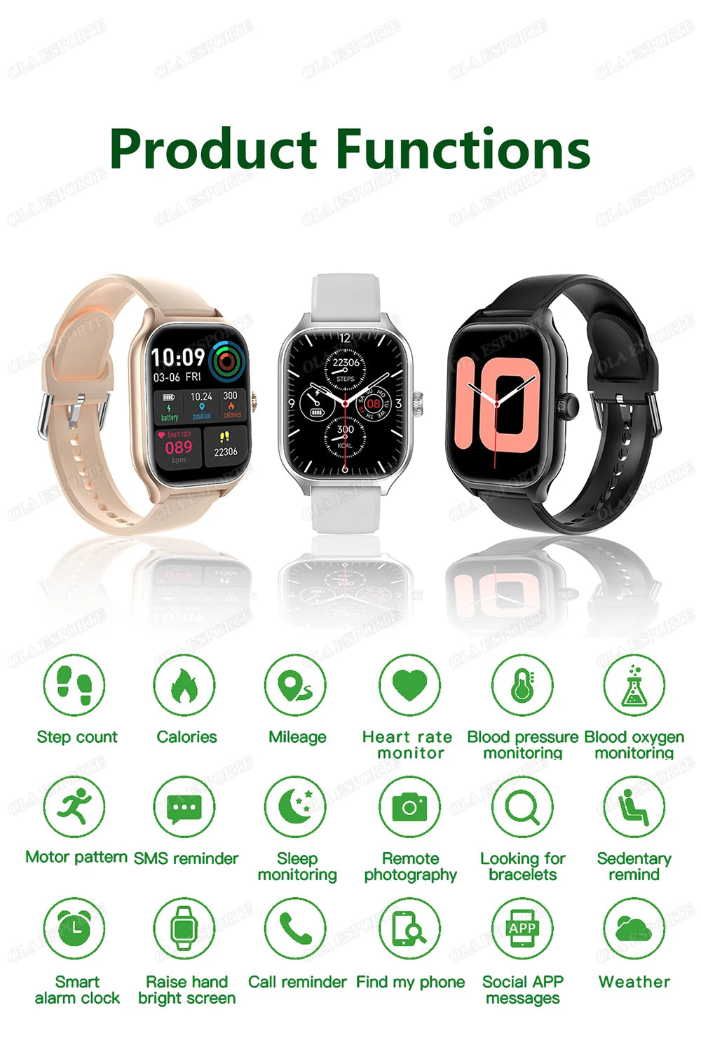 Stay connected and stylish with this versatile smartwatch compatible with both Android and iOS devices!
