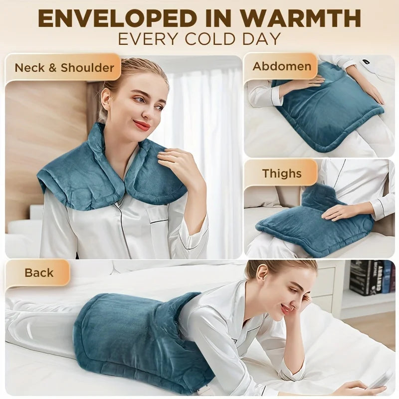 Graphene Heating Pad, Neck, Shoulder, and Back Heating Pads, 6 Heating Options,Heater Pain Relief Adjust Temperature Pads