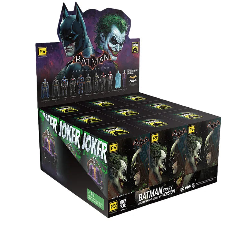 DC F5 Batman Arkham Knight Blind Box Super Hero Joker Red Hood Deathstroke Action Figure Model Assembly Toys Birthday Gifts