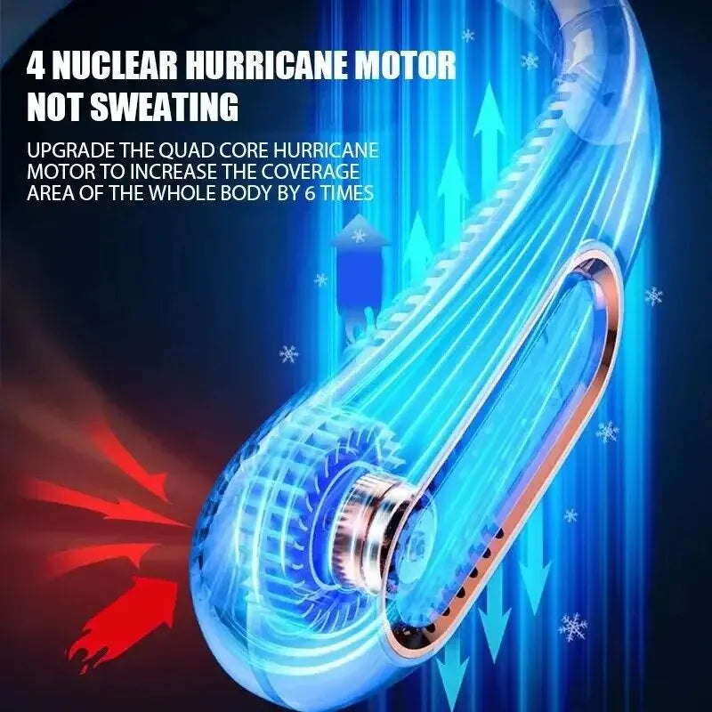 Portable neck fan