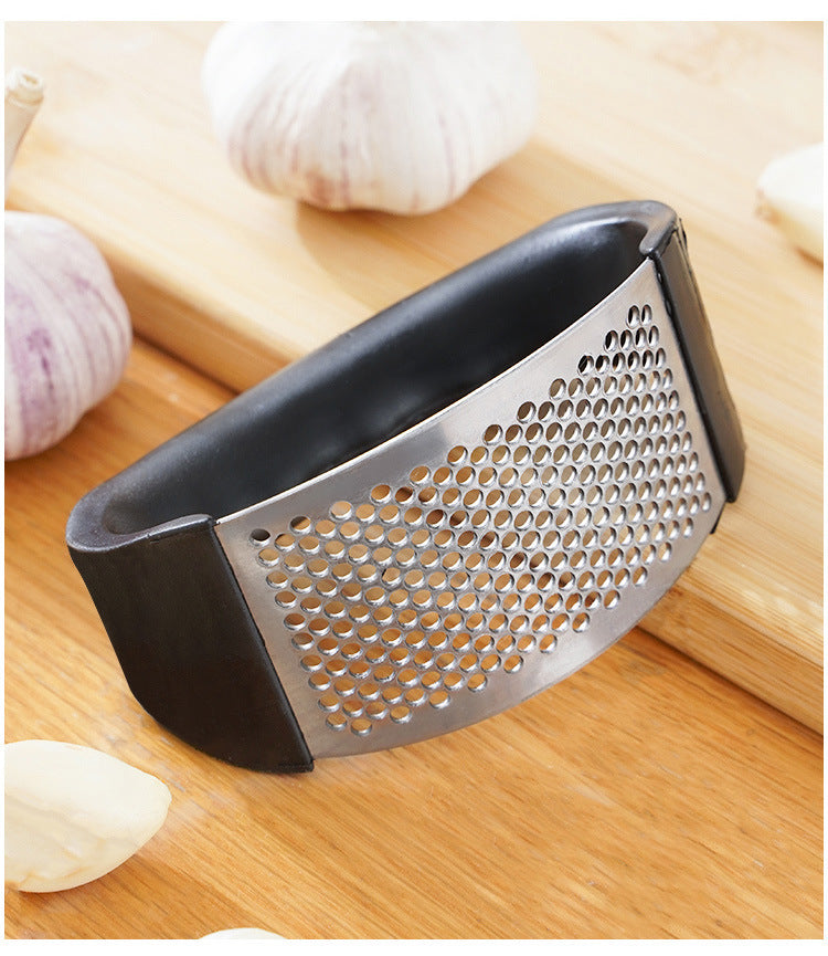 Effortlessly crush anything with this durable stainless steel manual press—easy to use and perfect for adding fresh flavor to your dishes!