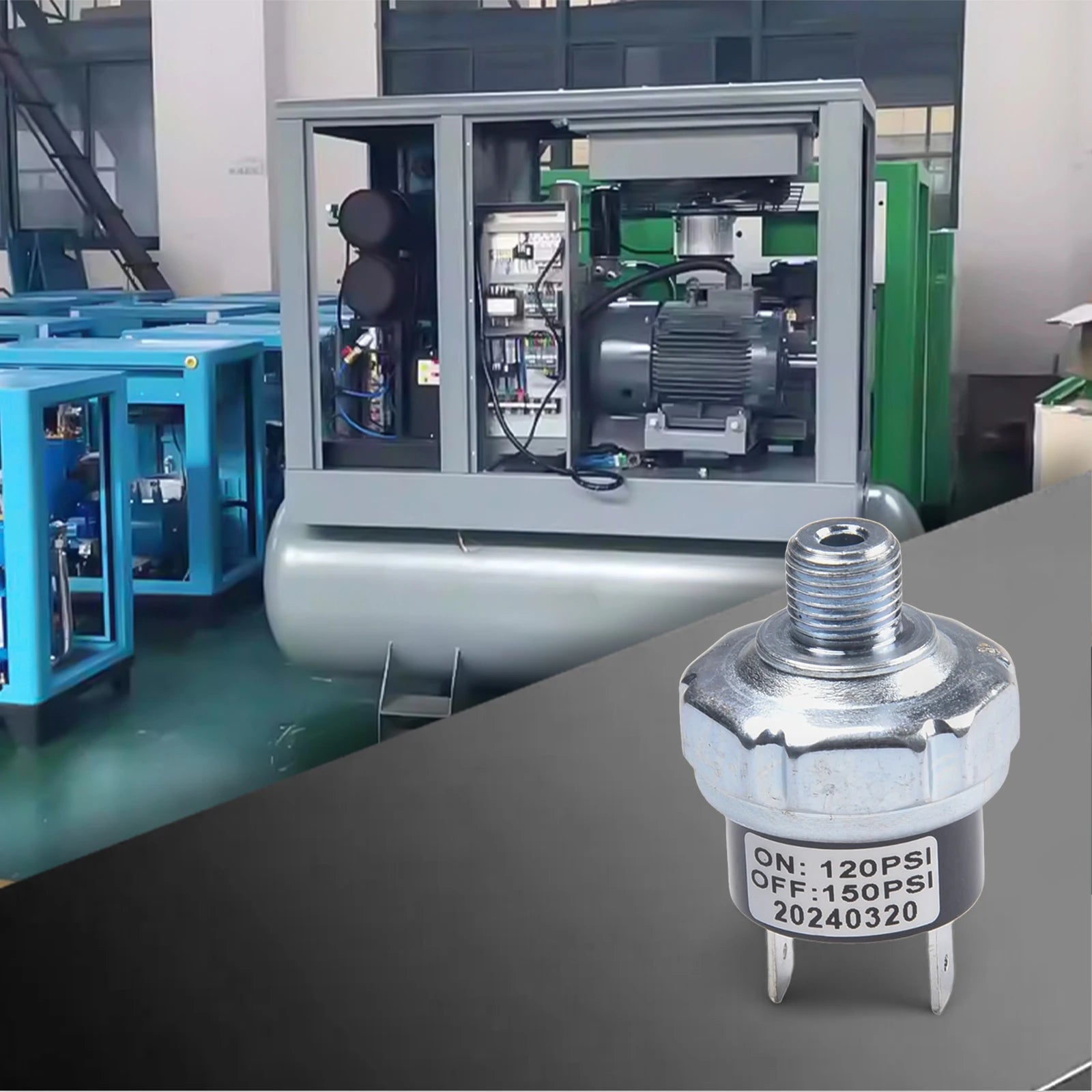 Ensure optimal performance with this reliable air compressor pressure switch—precise control for maintaining safe and efficient pressure levels!