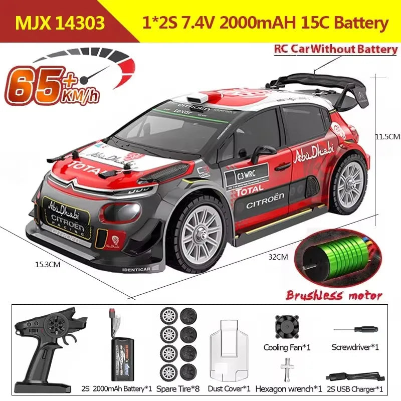 Hyper Go MJX 14303 14302 14304 1/14 4WD RC Car 65km/h Brushless 2.4G Remote Control Car Off-road High Speed RC Cars Truck Toy