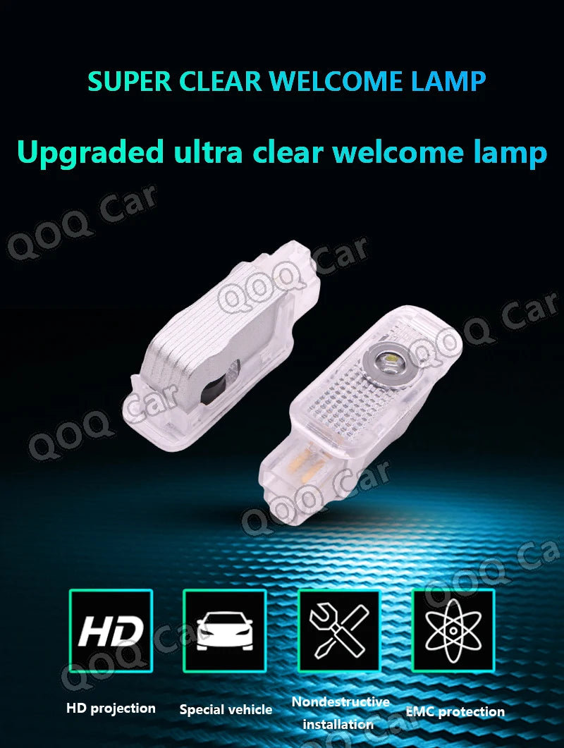 For Audi A4 A6L A5 A6 A8L Q8 Q3 Q4 Q5L Q7 RS ABT RS S7 S5 S6 Quattro Led Car Door Welcome Light Ghost Shadow Projector Logo Lamp