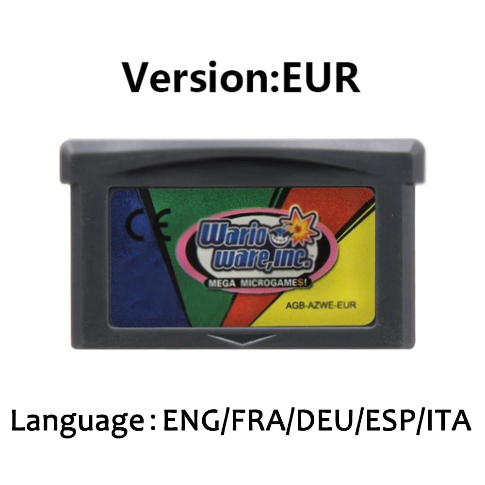 Mario GBA Games cards EUR USA Version
