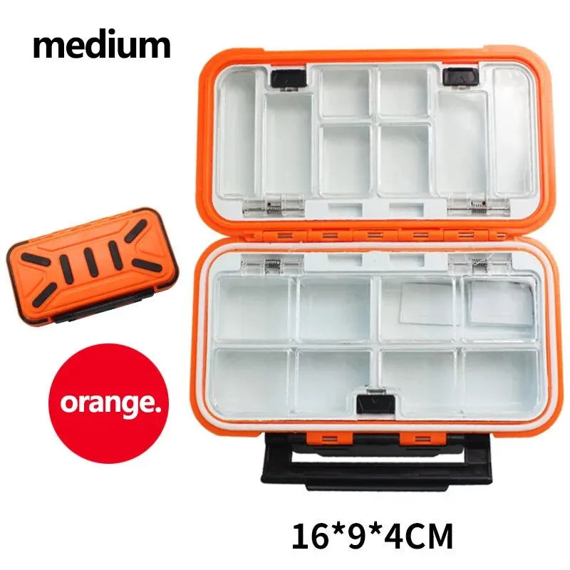 BURLE OEM And On Stocks Fishing Accessories Bait Storage Box 4 Colors Large Medium Small Size Fishing Supplies Box