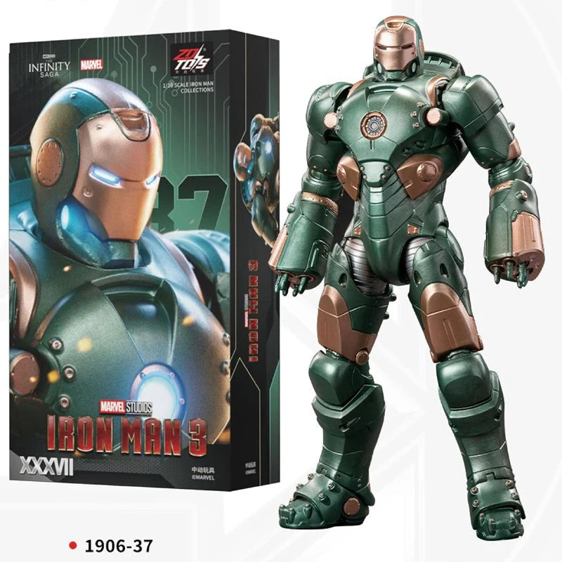 ZD Toys Iron Man MK1 MK2 MK3 MK4 MK5 MK6 MK7 MK42 MK43 MK45 MK46 War Machine Movie Action Figure 7 Inches Adult Collectible Toys