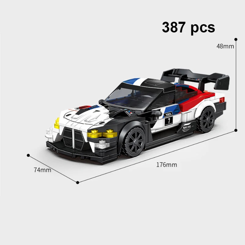 Technical Car Speed Racing Building Blocks Bricks Sets Sports Car MOC Garage City Vehicle Creative Toys For Kids
