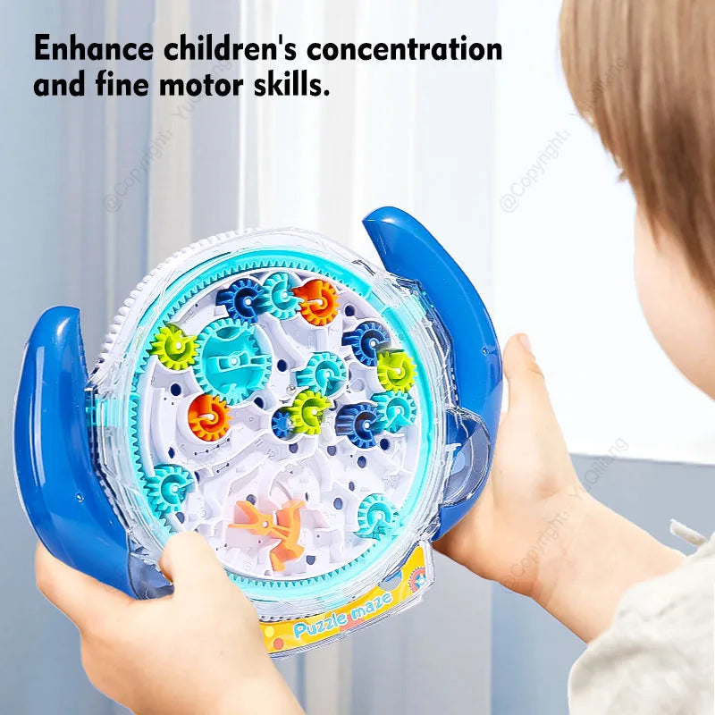 Intellectual Escape Maze Challenge, Maze Disk Gear Track Ball, Logic Training, Attention Enhancement, Children's Game Controller Toy, Parent-Child Interactive Hand-Eye Coordination Educational Toy, Holiday Gift