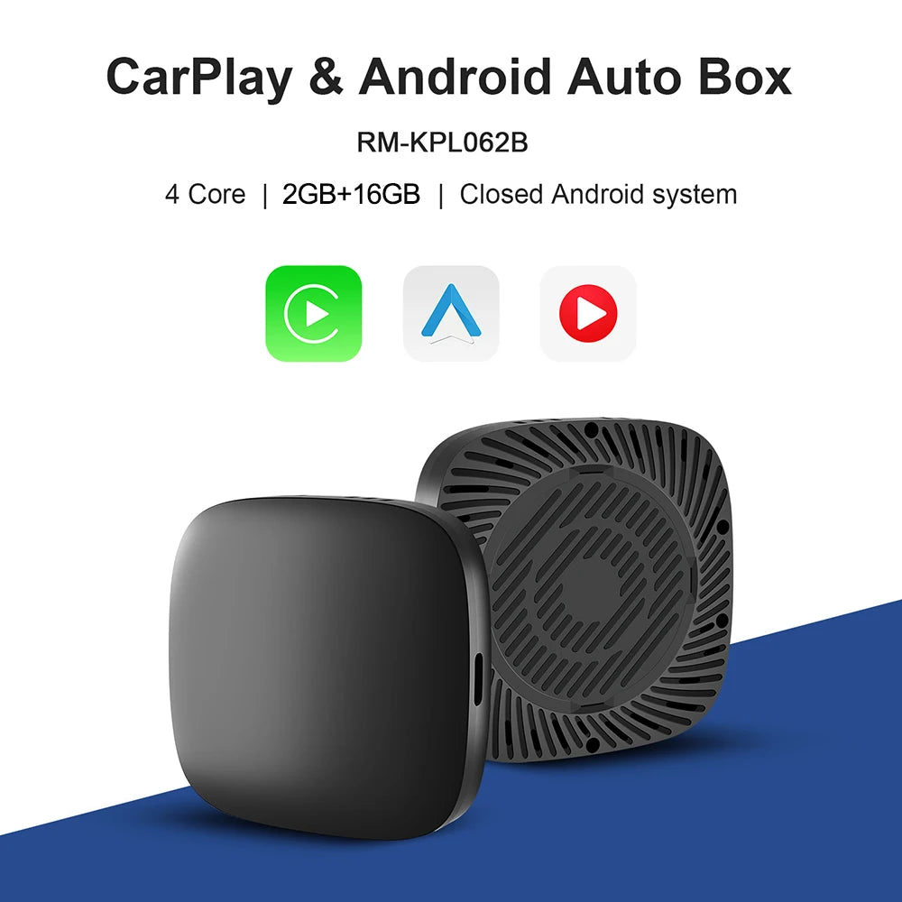 New Carplay Ai Box Wireless Android Auto Wireless Carplay Adapter TV Box For Netflix YouTube Car Intelligence Systems
