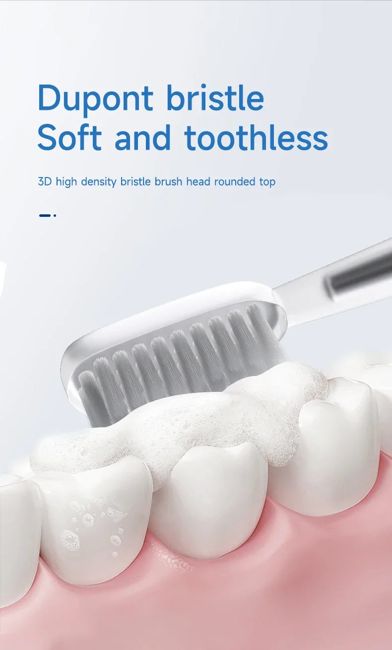 Experience precise cleaning with this electric toothbrush featuring a slim, specially designed brush head for gentle and effective oral care!