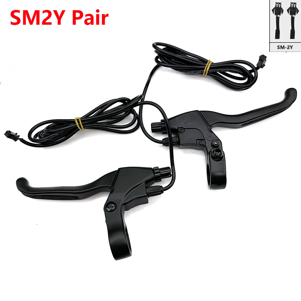Cut Power-Off Brake Lever Folding Electric Scooter Replacement Brake Handle Lever for E-Bike EBIKe SM 2Pin Aluminum Alloy Lever