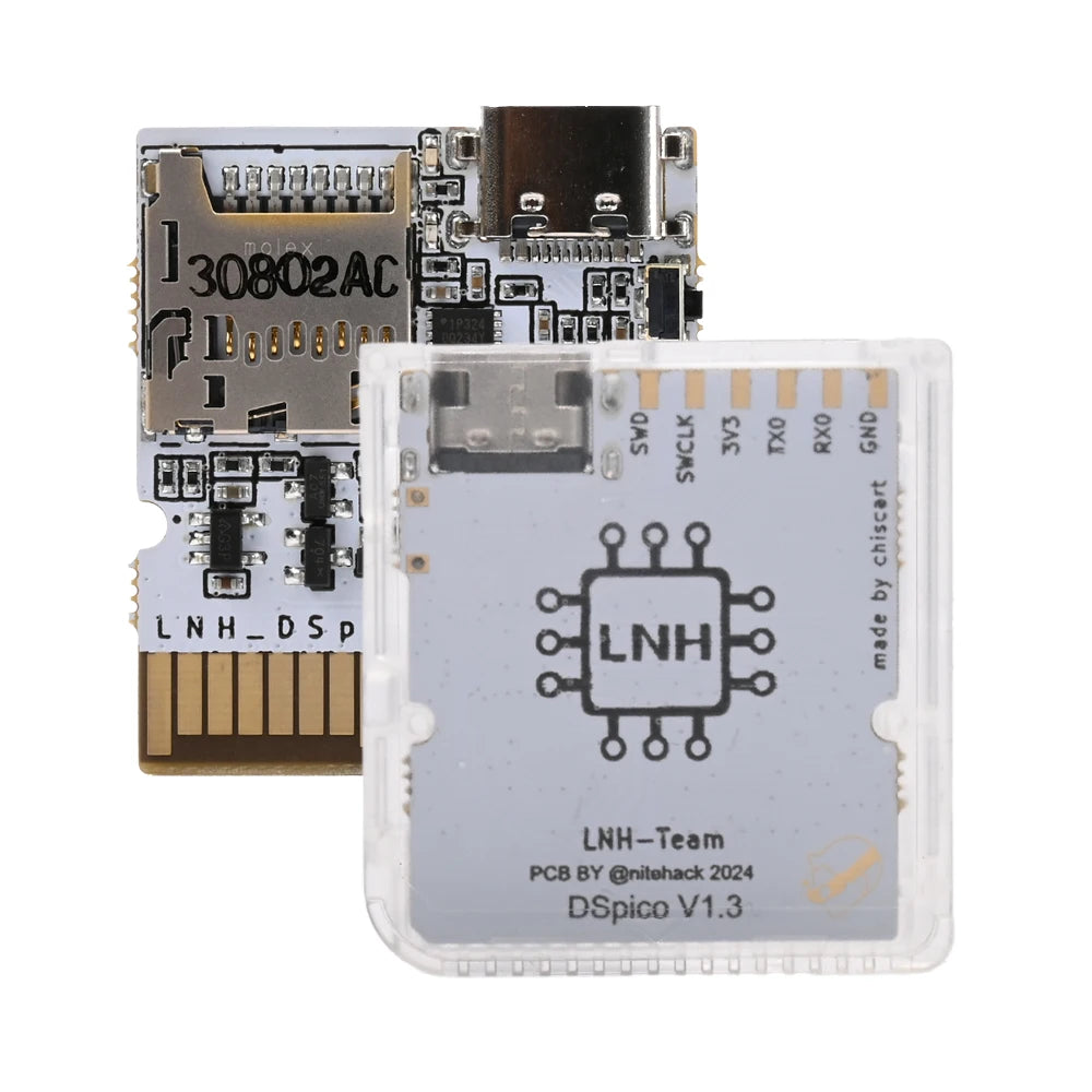 Chiscart  DSpico USB C Version Game Cartridge For NDS NDSL DSi 3DS Consoles