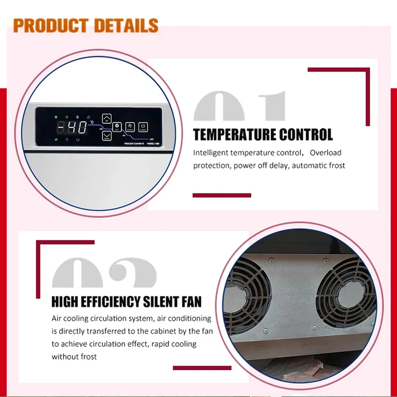 Efficient Fresh Meat Freezer Small Quick Freezer Low-Temperature Seafood Freezing Equipment