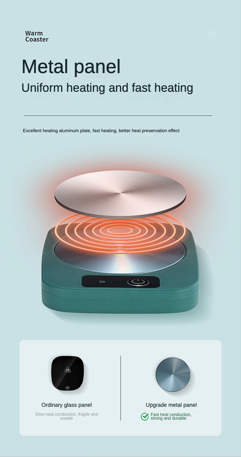 Electric Mug Warmer Milk Tea Water Heating Pad Cup Heater Warming Mat Constant  Thermostatic Coaster Low Power Home Office Gift