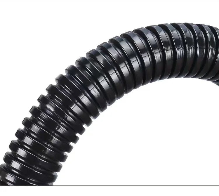 Keep your cables safe and organized with this insulated corrugated plastic pipe—ideal as a protective sleeve and threading hose for wires!