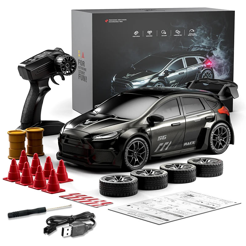 RC Racing Car 70km/H High Speed Drif Sports Car 2.4g 4wd Brushless Speed Champion with LED Lights Remote Controlled Cars for Kid