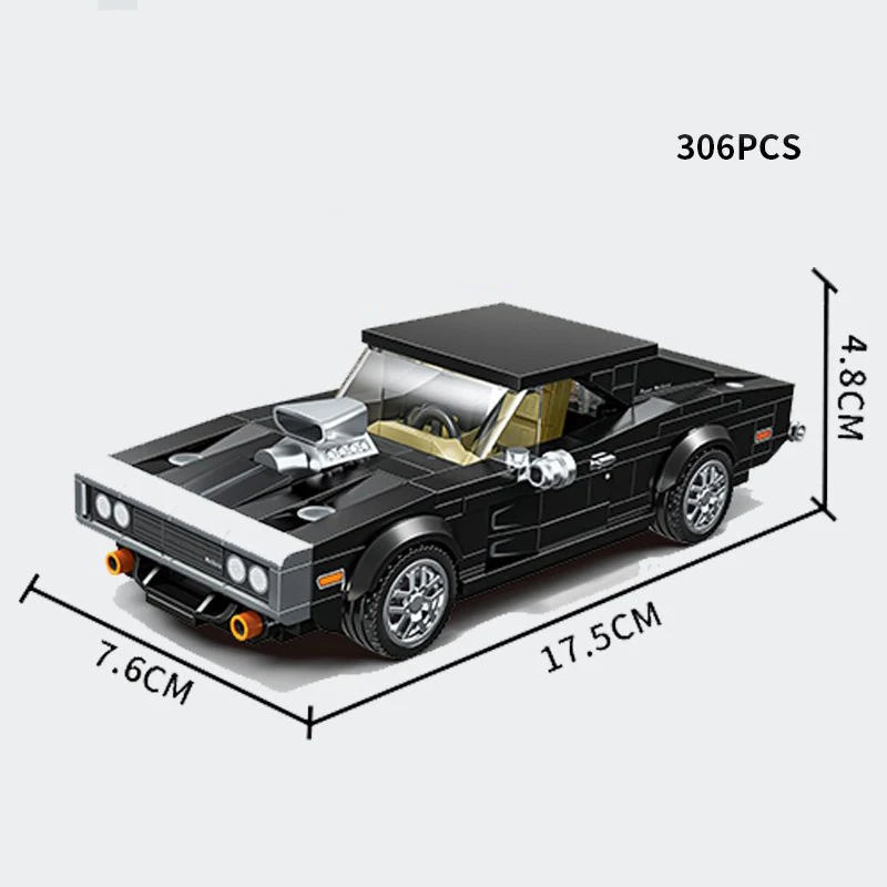 Technical Car Speed Racing Building Blocks Bricks Sets Sports Car MOC Garage City Vehicle Creative Toys For Kids