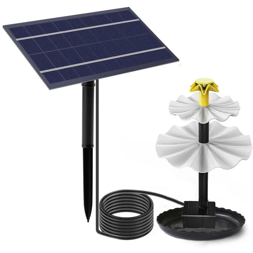 Fish Tank DIY Solar Fountain Pump With Water Pump With Spray Heads Water Sprinkler Sprayer Solar Panel Solar Panel Fountain Pond