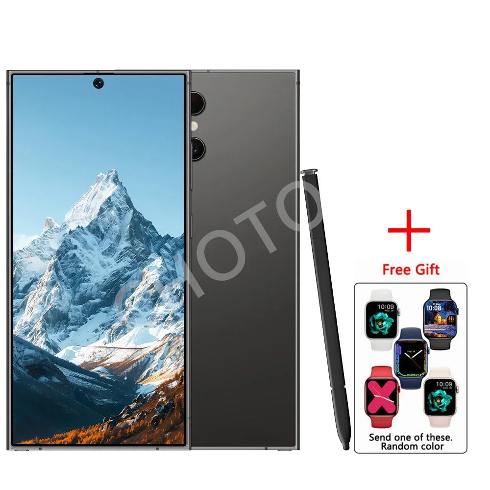 2025 New SMS25 Ultra Case for 7.3inch HD Smartphone 4G 5G Dual Card Android 14 Global Version 7800mAh Battery 108MP