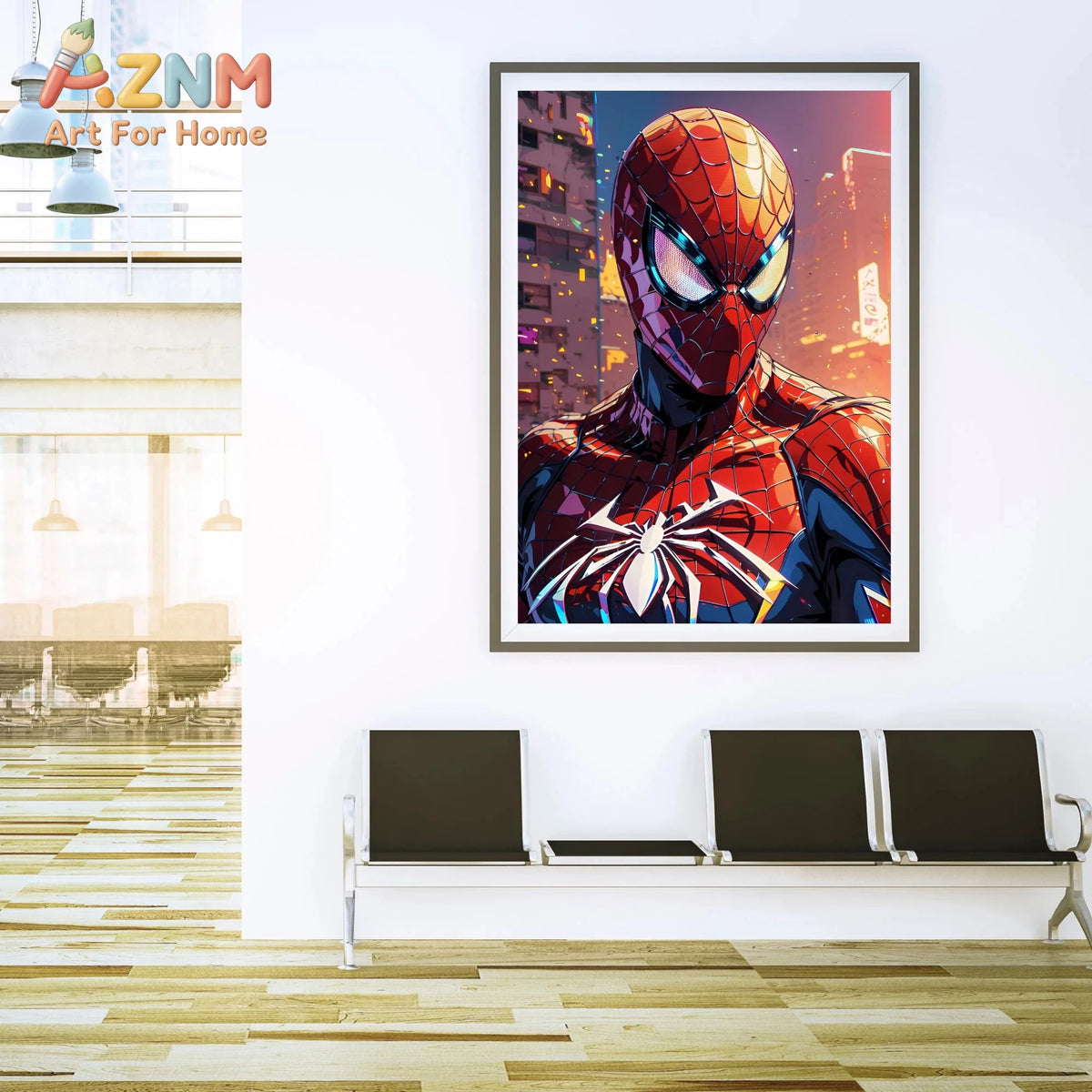 Spider-man Art Print, Superhero Wall Decor, Comic Book Poster