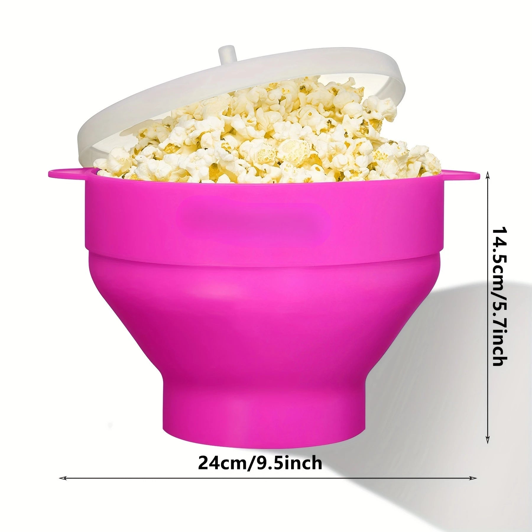 Make freshly popped popcorn in the microwave with this 3L large capacity, foldable silicone bowl popcorn maker. BPA-free and dishwasher safe for easy and convenient snack preparation!