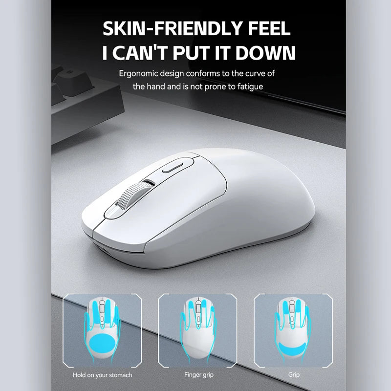 Warvank X8 Wireless Gaming Mouse 500mAh TYPE-C Rechargeable Office Mouse Suitable for Laptop Desktop Computers