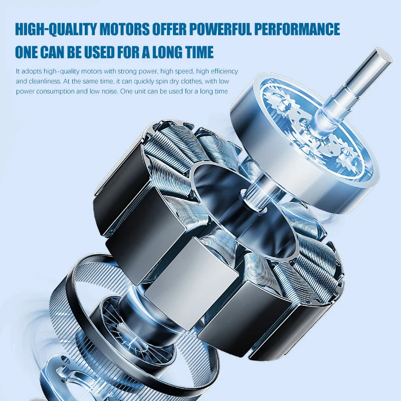 2025 wireless mini digital washing machine, rechargeable portable intelligent small underwear and sock specific washing cup 1.5L