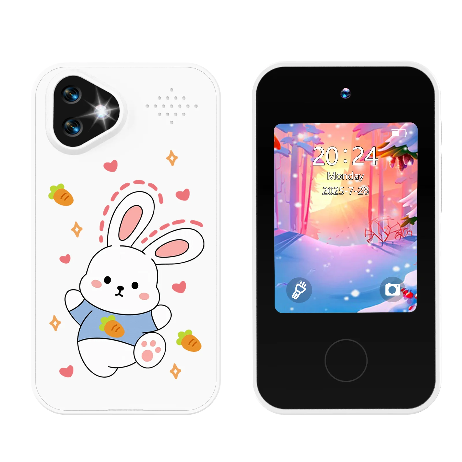 Kids Smart Phone Toy with Dual Camera Educational Games Music Player Safe Mode Best Birthday Gift HD 1080P Kids Camera Toys